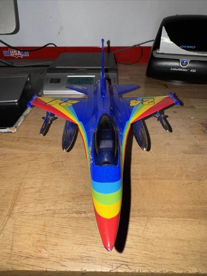 Frosted Mini-Wheats F-16 Falcon Fighter Jet Vintage Jeff Gordon Rainbow GIFT - Image 3 of 4