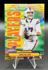 2025 TOPPS CHROME JOSH ALLEN POWER PLAYERS REFRACTOR PP-2 BILLS MVP QB
