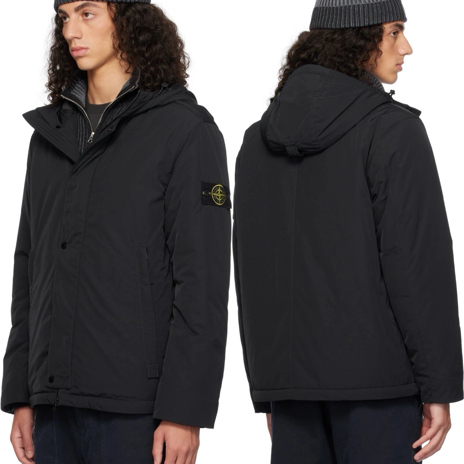 Stone Island Black 43426 Micro Twill Jacket Black Size XL Authentic LN $1065 - product detail image 1