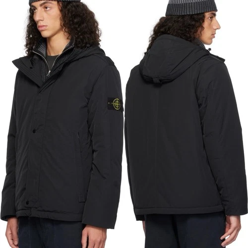 Stone Island Black 43426 Micro Twill Jacket Black Size XL Authentic LN $1065 video thumbnail