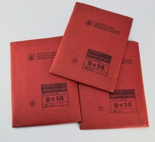 3 USSR 9x14cm EXPIRED BROMPORTRET GLOSSY WHITE SLIM PHOTOPAPER PACKS 1987 9 