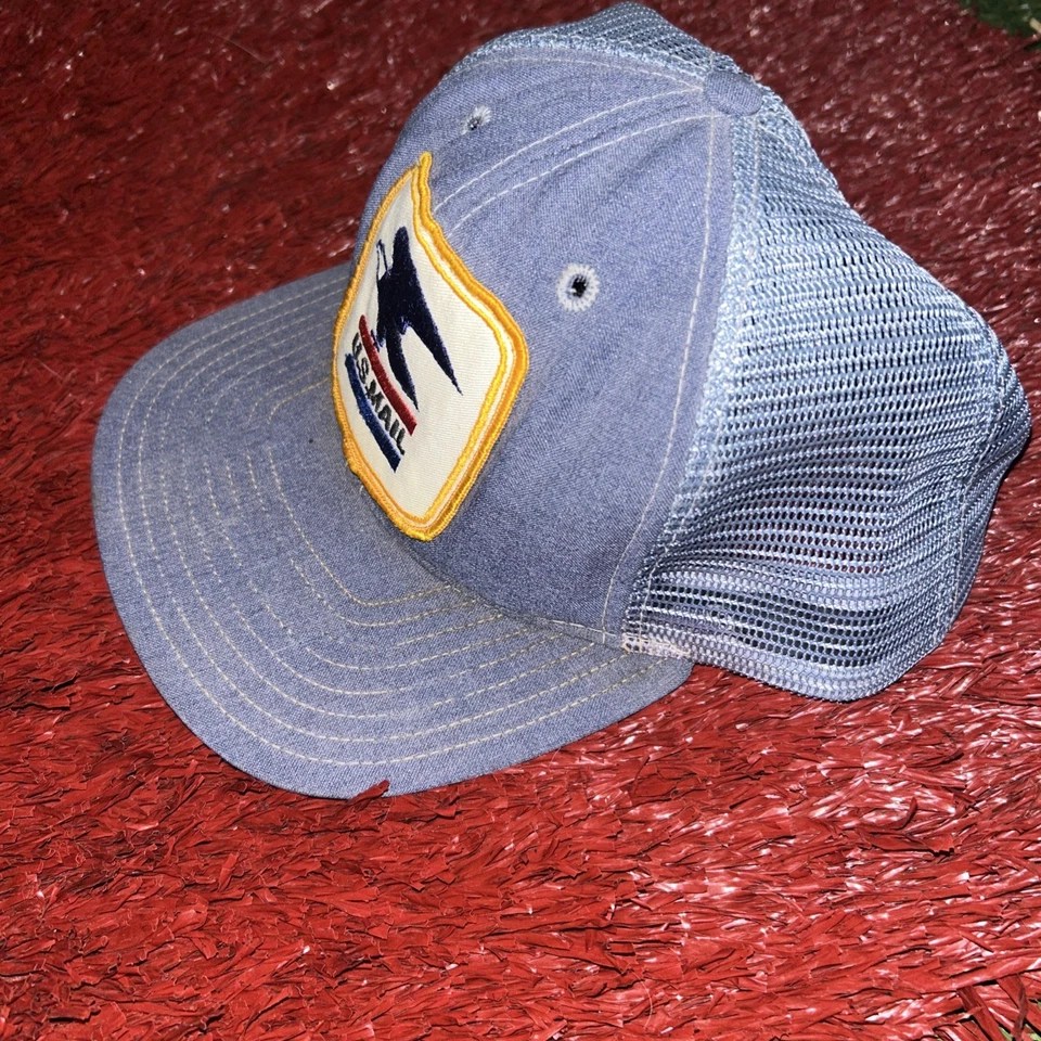Sombrero de camionero de correo de EE. UU. Gorra retro SnapBack reforzada frontal forrada de espuma de colección Foto 3 de 4