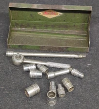 Vintage S-K Tools 16-piece 1/4" Drive Socket Set - USA