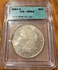 1884-O Morgan Dollar VAM-6 TOP-100 ICG - MS64 Graded Coin