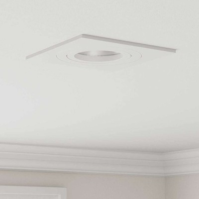 Einbau-Spotlights 6 Stück Quadratisch GU10 Weiß 91x91 mm