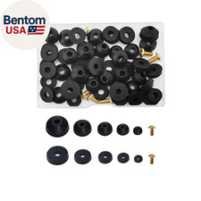58 PCS Faucet Washers Assortment Kit, Flat Beveled Rubber Faucet Washers, Bras