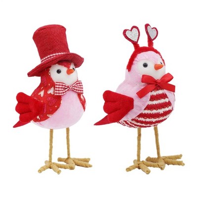 Vogelfiguren, Heimdekoration, Valentinstag, stehendes Ornament, Tierstatue