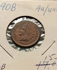 1908 indian head cent Penny AU