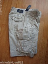 NWT Men Polo Ralph Lauren Classic Cargo Shorts Classic St Size 30