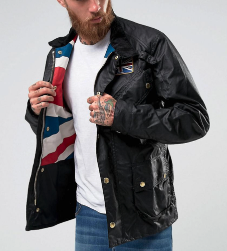 BARBOUR INTERNATIONAL UNION JACK JACKET 