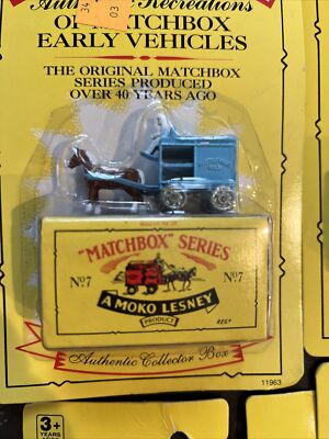 Matchbox Originals 1992 Authentic Recreations No. 7 Horse Drawn