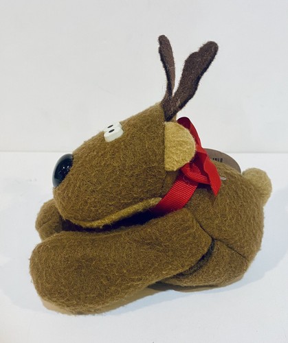 2 Rodney Reindeer Floppy Plush With Red Scarf Hallmark Expressions With Tags - Picture 5 of 13
