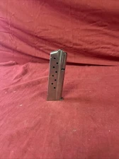 Mecgar 9 Round 9 mm Luger Pistol Magazine For 1911 Government, Nickel
