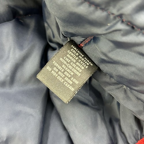 Vintage 2000’s POLO JEANS CO Ralph Lauren Red Down Fill USA Flag Puffer Jacket M - Picture 15 of 18