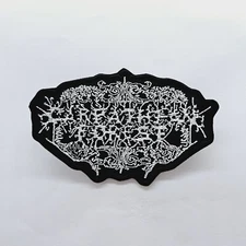Carpathian Forest  White Logo EMBROIDERED  PATCH
