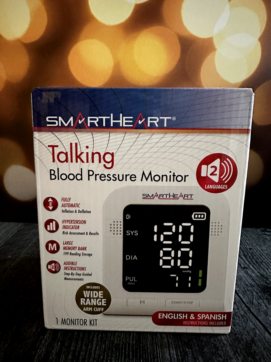 SmartHeart Talking Blood Pressure Monitor with Arm Cuff - Main Image