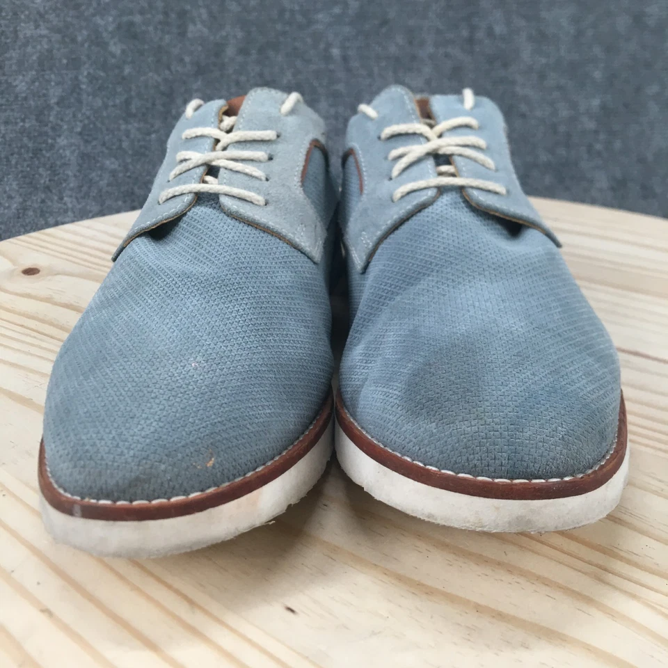 Zapatos de Vestir Johnston & Murphy Para Hombres 10 M Informales Oxford Azul Almendra Punta Baja Foto 4 de 4