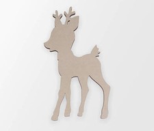 Wooden shape Deer Baby, Wooden Cut Out, Wall Art, Home Decor, Wall Hanging