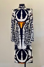 Alexander McQueen Beetle Print Midi Dress. Sz 38