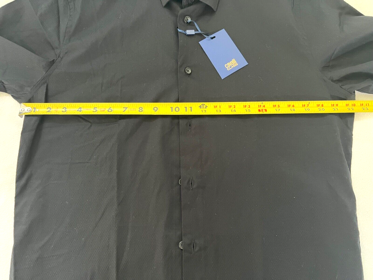 Cavalli Class By Roberto Cavalli Men's Black Slim Fit Logo