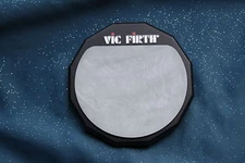 Vic Firth 6 Inch Single Sided Drum Practice Pad with 8mm Threaded Mount, PAD6