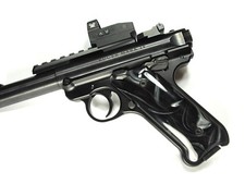 Silver  Black Pearl Ruger Mark IV Grips MK 4