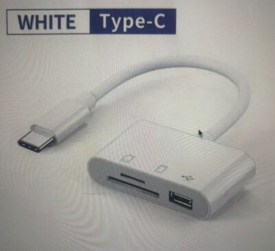 3 in 1 USB C SD Card Reader Adapter: Transfer Photo Files