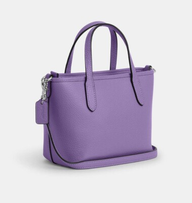 NWT Coach City Mini Tote Bag in Iris- Purple CW031 | eBay