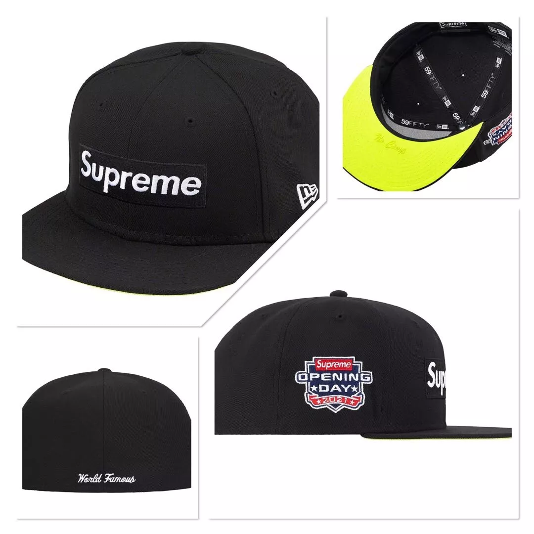 Supreme FW21 No Comp Box Logo New Era Fitted Cap Black