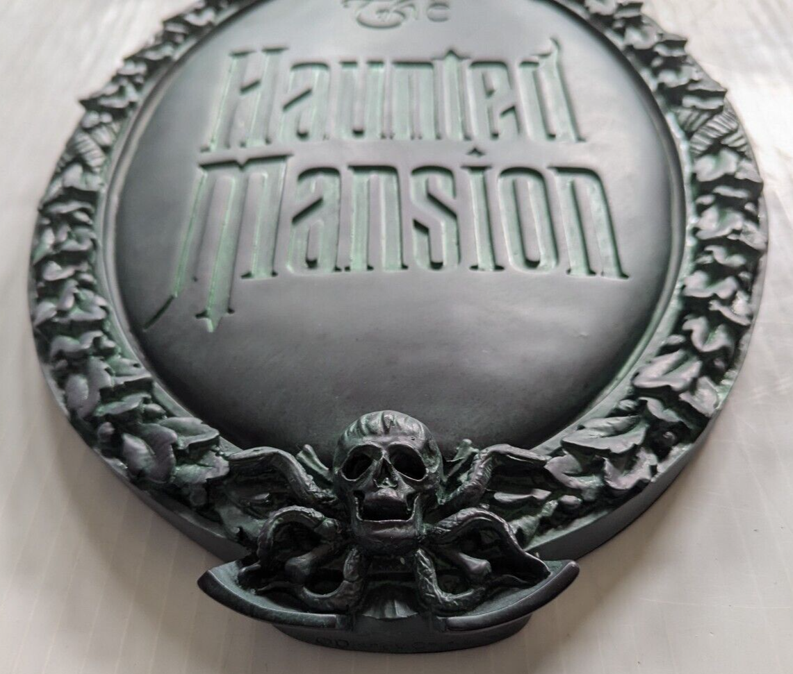 Disney Parks The Haunted Mansion Wall Gate Plaque Sign Full