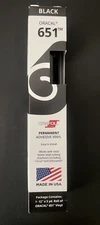 Roll 1-12”x 5 yd-Oracal 651 Self Adhesive Permanente Vinyl   Black