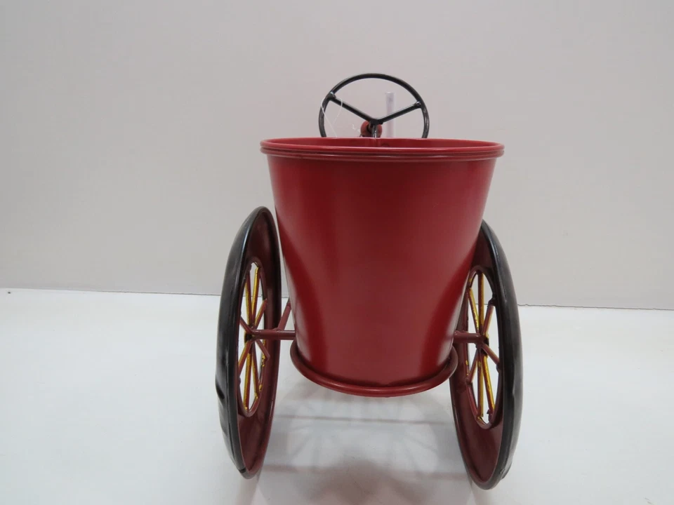 TRACTOR 16 PULGADAS METAL ROJO CON MACETA (I2B505C) Foto 3 de 4