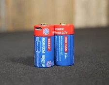 Rechargeable CR123a 3.7V USB Rechargeable Batteries for Tactical Flashlights