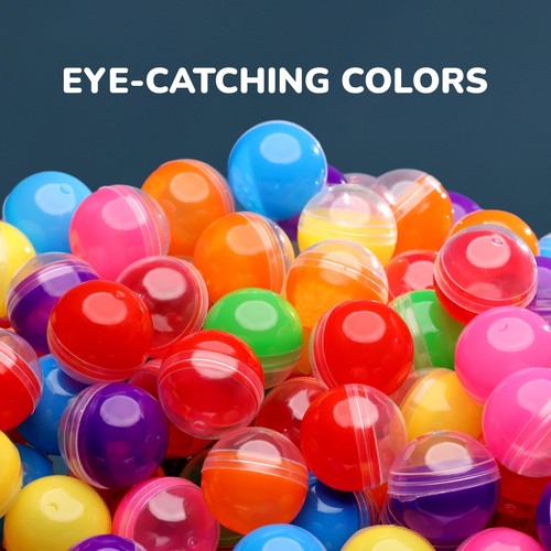 Capsule Vending Machine Translucent Round Capsules Empty 100 pcs 1.1 inch - G... - Picture 4 of 7