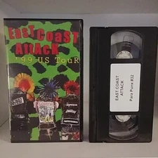 East Coast Attack VHS 1999 US Tour Casualties Unseen Violent Society Punk Rock