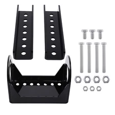 Side Mount Trailer Jack Bracket Kit Steel 3-Bolt Pattern A-Frame Design