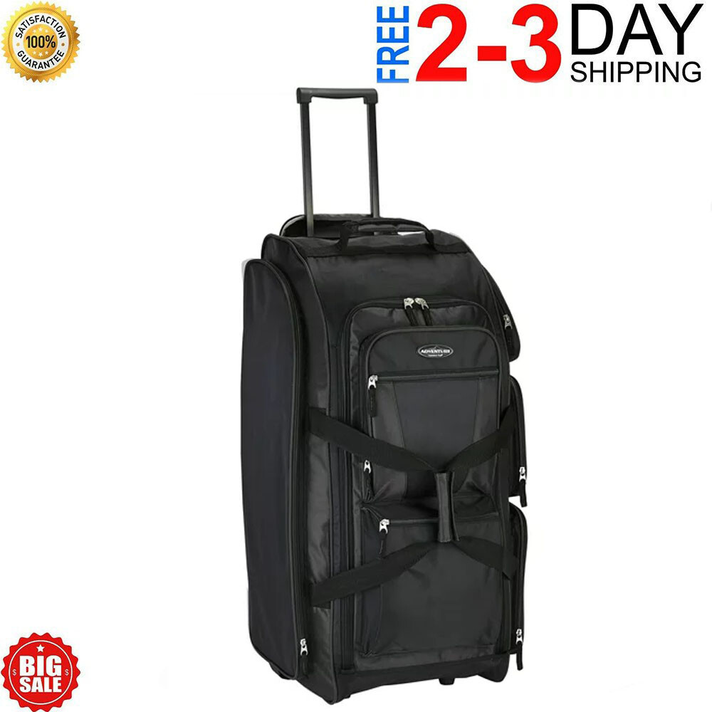 30-inch Rolling Upright Duffel with Multi-Pocket Design and Top/Rear Carry Handles-image