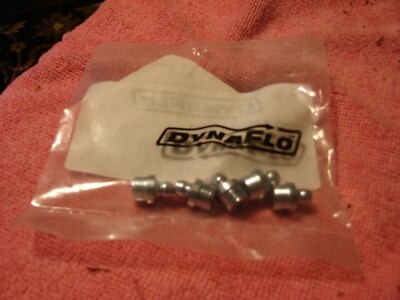 (5) DynaFlo  3/8''- Straight Steel Zinc Drive Grease Fitting Without Ball Check