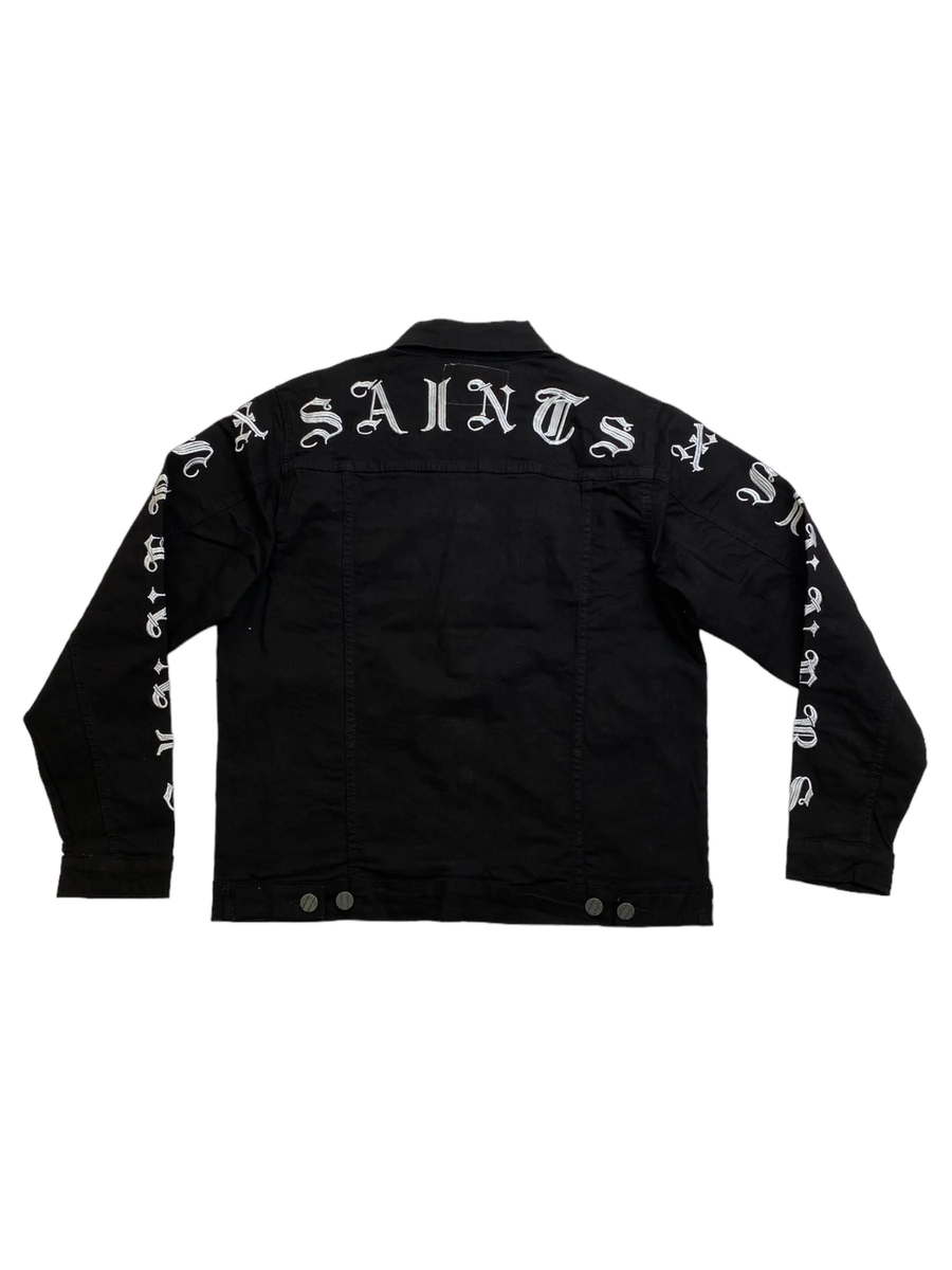 Men FWRD DENIM & CO. Saints X Sinners Denim Jacket | eBay