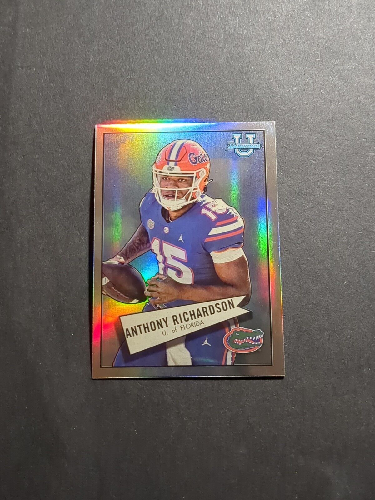 Anthony Richardson #52BF-6 Football Cards 2022 Bowman Chrome University 1952 trading card — raw and PSA graded price guide