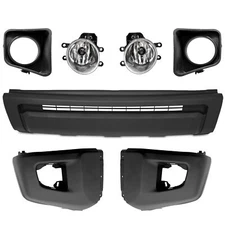 For 2014-2021 Toyota Tundra Front Bumper Cover End Cap Fog Light Assembly Kit