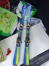 1 paio di Sci 118cm quechua con attacchi Salomon e racchette+ scarponi