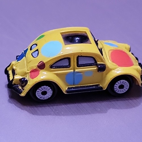 1994 Micro Machine Beetle Convertable Vintage 1:87 USA Yellow Private Eye Series - Picture 5 of 10