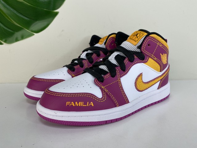 Nike Air Jordan 1 Mid DOD Dia De Los Muertos (ps) Dc0499-100 Fuchsia Size  1y for sale online | eBay