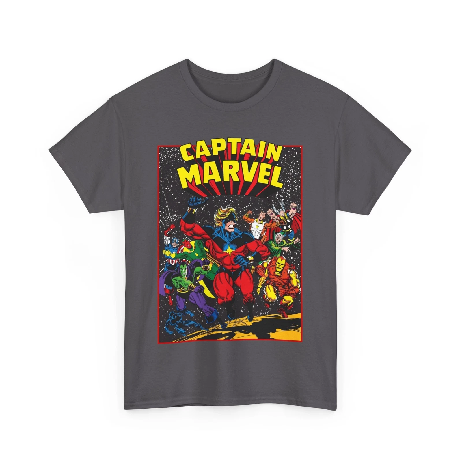 Captain Marvel T-Shirt - Marvel Comics - Jim Starlin Art - Mar-Vell - Kree