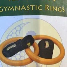 Gymnastics rings plastic adjustable straps,