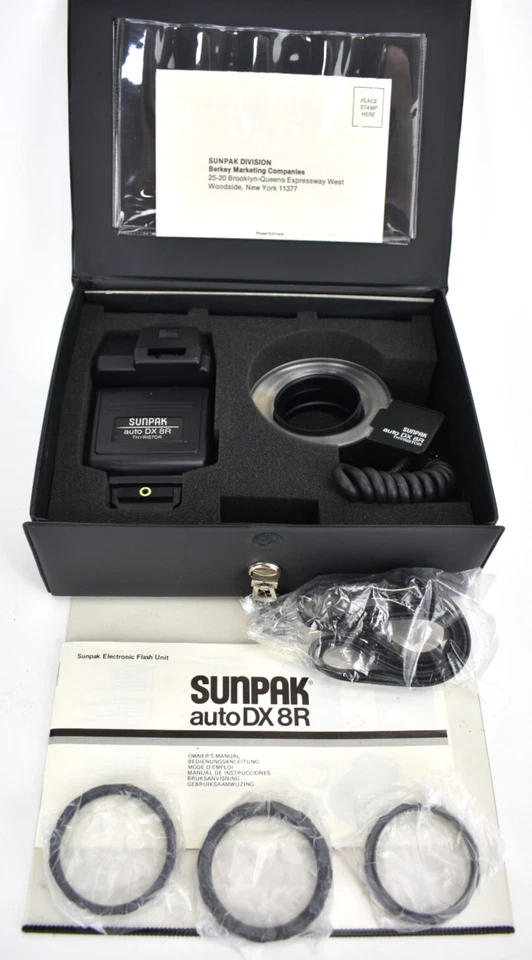 Sunpak Auto DX 8R Thyristor Hot Shoe Mount Ring Light Flash For Canon- CA-1D - Image 2 of 4