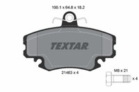 Textar 2146306 Bremsbelagsatz, Scheibenbremse FüR Alpine, Dacia, Lada