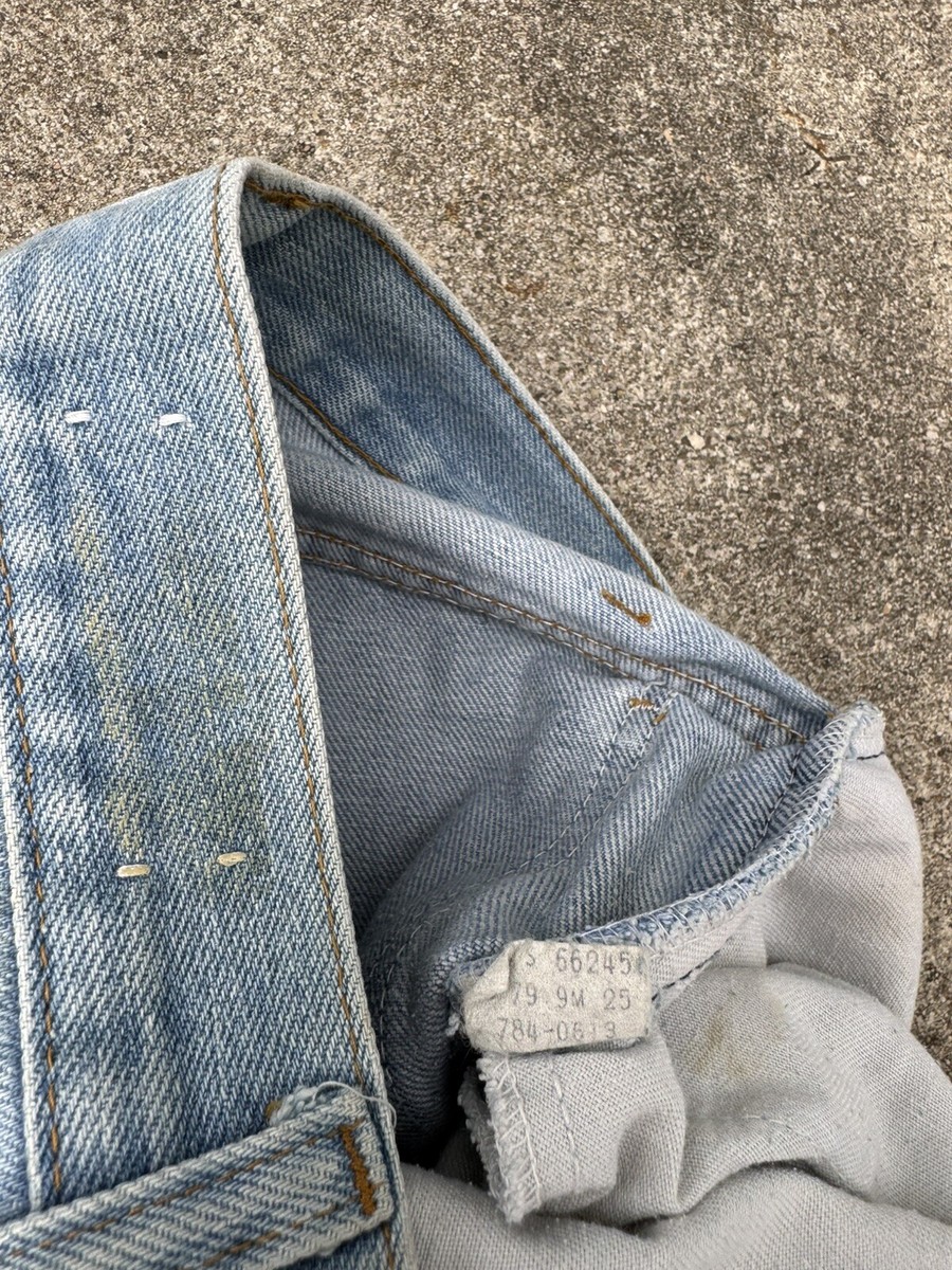 Vintage 70s Levi's 784 Orange Tab Bellbottom Flare Faded