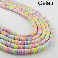 One Strand 330pcs Wafer Disc Gelati Polymer Clay Beads Katsuki Bead 6mm